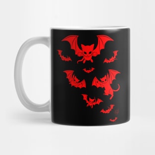 Batcat Red Mug